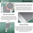 TaylorMade Taylormade Milled Grind 4 Wedge (Stahlschaft) - Chrom - LINKS