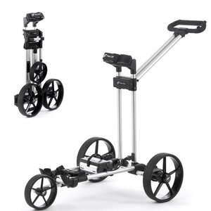 FlatCat FlatCat Gear-2 Elektrische Golftrolley - Zilver FlatCat FlatCat Gear-2 Elektrische Golftrolley - Zilver