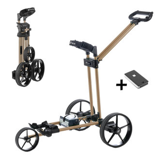 FlatCat FlatCat Ahead Electric Golf Trolley With Remote Control - Bronze