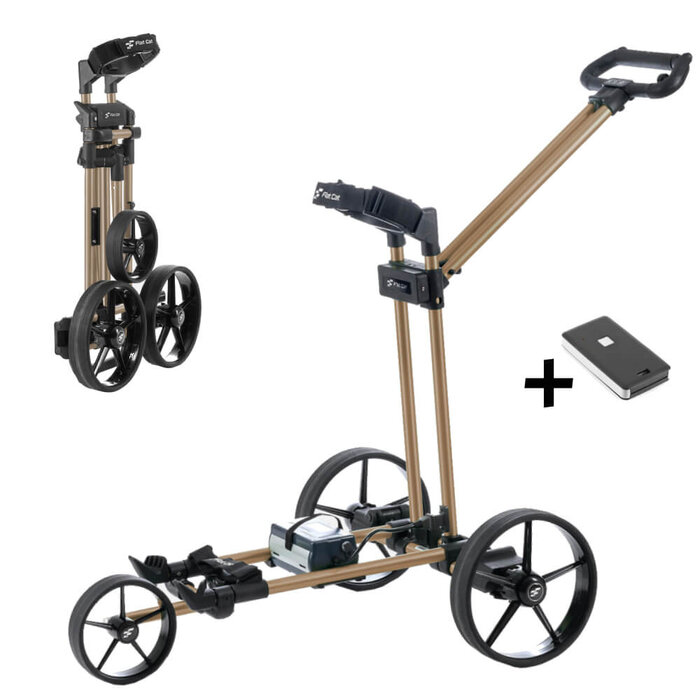 FlatCat FlatCat Ahead Electric Golf Trolley With Remote Control - Bronze