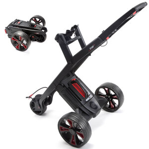GoKart GoKart MK2 Manual Elektrische Golftrolley - Zwart Rood GoKart GoKart MK2 Manual Elektrische Golftrolley - Zwart Rood