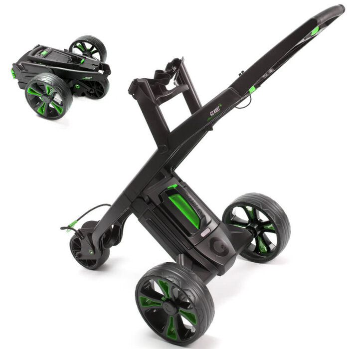 GoKart GoKart MK2 Manual Electric Golf Trolley - Black Green