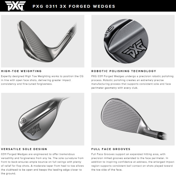 PXG PXG V3 0311 Forged Wedge (steel shaft) - Black