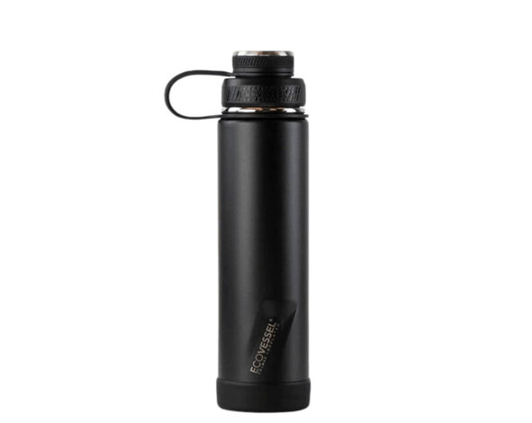 GolfDriver.nl EcoVessel The Boulder Insulated TriMax 700cc Stainless Steel Water Bottle - Black
