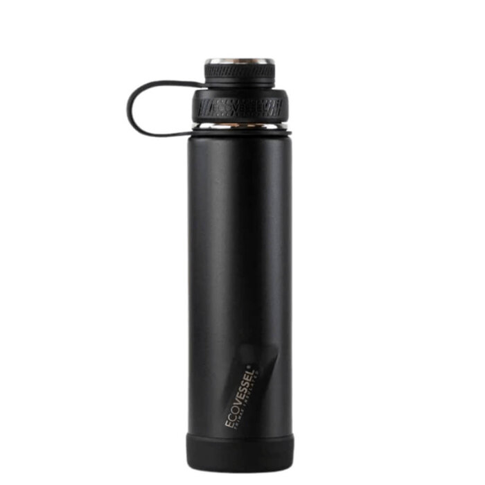GolfDriver.nl EcoVessel The Boulder Insulated TriMax 700cc Stainless Steel Water Bottle - Black