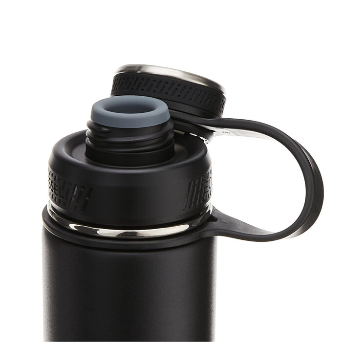 GolfDriver.nl EcoVessel The Boulder Isolierte TriMax 700cc Wasserflasche - Schwarz