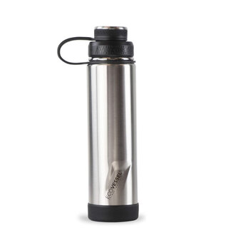 EcoVessel The Boulder Insulated TriMax 700cc Stainless Steel Water Bottle - Silver