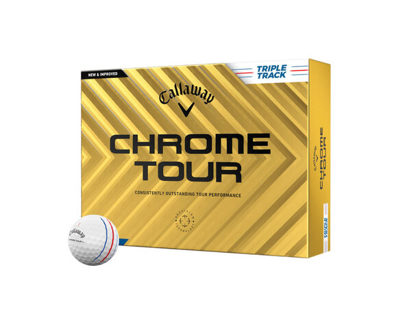 Callaway Callaway Chrome Tour Triple Track Golf Balls 2024 - White - 12-Pack