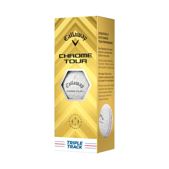 Callaway Callaway Chrome Tour Triple Track Pelotas de Golf 2024 - Blanco - 12 Unidades
