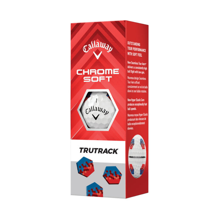 Callaway Callaway Chrome Soft TruTrack Golf Balls 2024 - White - 12-Pack