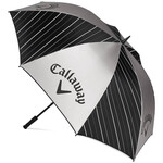 Callaway UV 64 Inch Single Canopy Golf Umbrella - Black Silver White