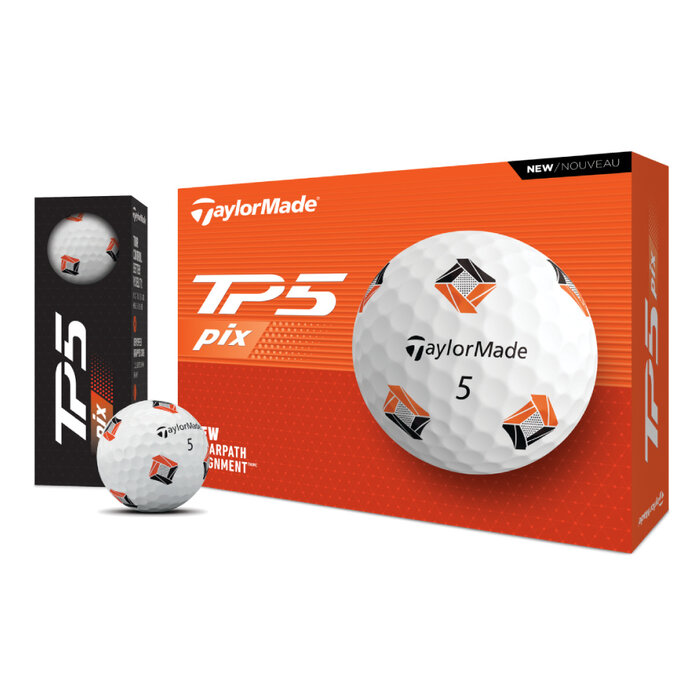 TaylorMade TaylorMade TP5 Pix Golfballen 2024 - Wit - 12 Stuks