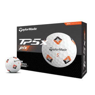 TaylorMade TaylorMade TP5x Pix Golfballen 2024 - Wit - 12 Stuks