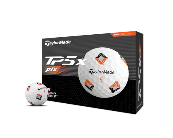 TaylorMade TaylorMade TP5x Pix Golfballen 2024 - Wit - 12 Stuks