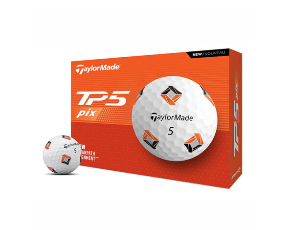 TaylorMade TaylorMade TP5 Pix Golf Balls 2024 - White - 12-Pack