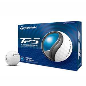 TaylorMade TaylorMade TP5 Golfballen 2024 - Wit - 12 stuks TaylorMade TaylorMade TP5 Golfballen 2024 - Wit - 12 stuks