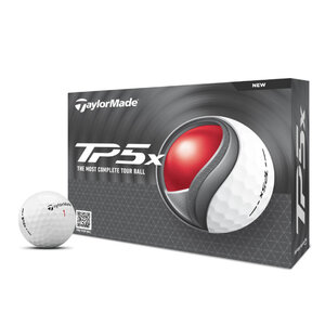 TaylorMade TaylorMade TP5x Golfballen 2024 - Wit - 12 stuks TaylorMade TaylorMade TP5x Golfballen 2024 - Wit - 12 stuks