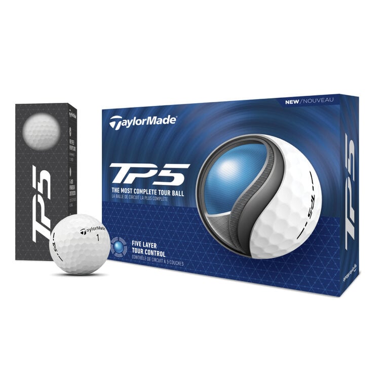 TaylorMade TP5x Golf Balls 2024 White 12Pack GolfDriver Europe B.V.