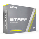 Wilson Staff Model X Golfballen 2024 - Geel - 12 Stuks