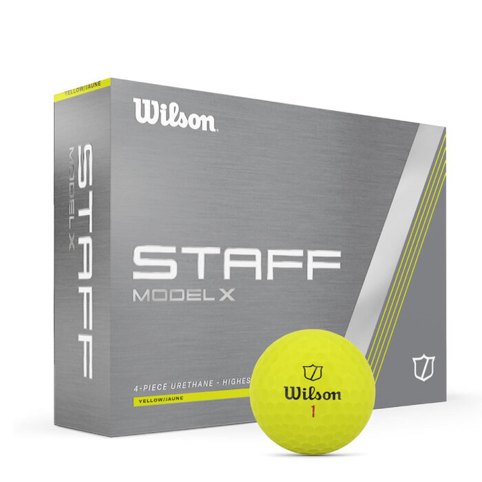 Wilson Wilson Staff Model X Golfballen 2024 - Geel - 12 Stuks