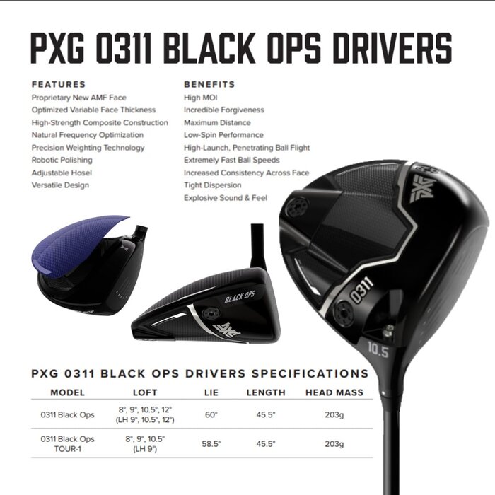 PXG PXG 0311 Black Ops Dames Driver 2024