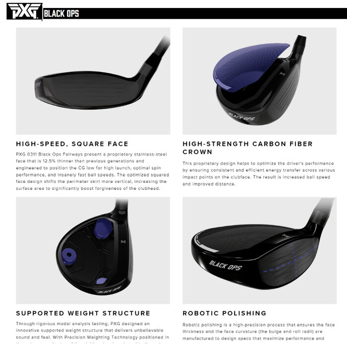 PXG PXG 0311 Black Ops Dames Fairway Wood