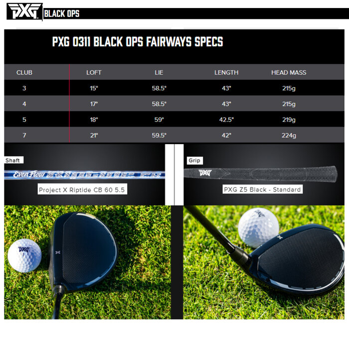 PXG PXG 0311 Black Ops Dames Fairway Wood