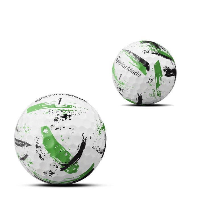 TaylorMade TaylorMade SpeedSoft Ink Golf Balls - Green - 12 Pack