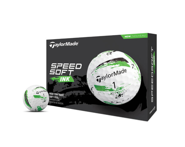 TaylorMade TaylorMade SpeedSoft Ink Golfballen - Groen - 12 Stuks