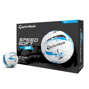 TaylorMade TaylorMade SpeedSoft Ink Golfballen 2024 - Blauw - 12 Stuks TaylorMade TaylorMade SpeedSoft Ink Golfballen 2024 - Blauw - 12 Stuks