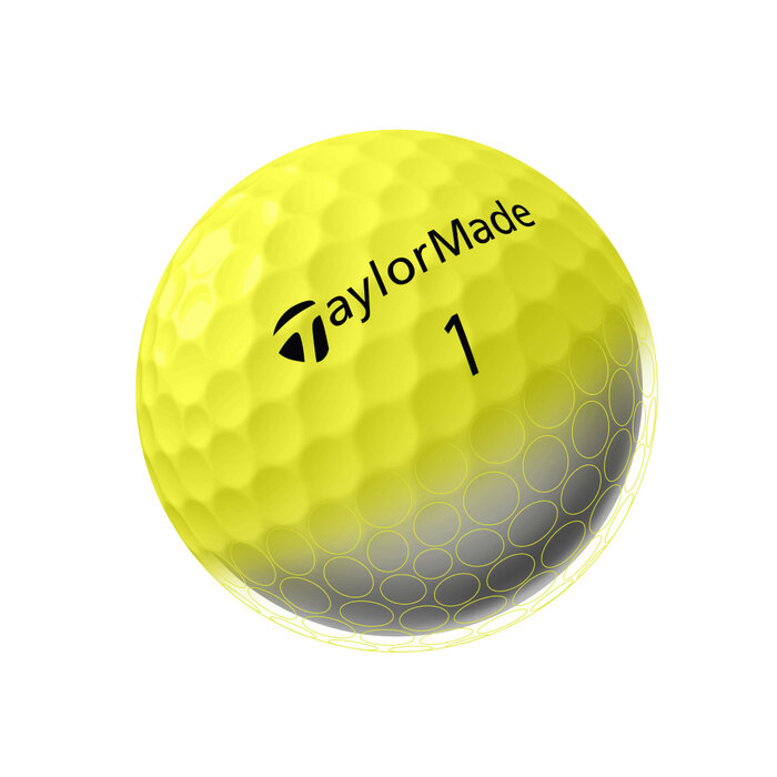 TaylorMade TaylorMade SpeedSoft Hi-Vis Golfballen - Geel - 12 Stuks