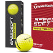TaylorMade TaylorMade SpeedSoft Golf Balls 2024 - Yellow - 12 Pack