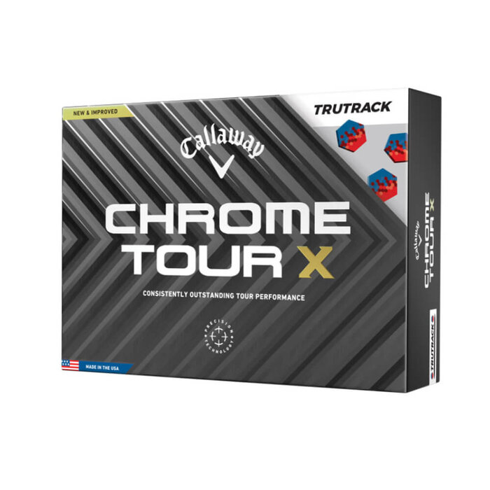 Callaway Callaway Chrome Tour X TruTrack Golfbälle 2024 - Weiß - 12 Stück