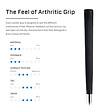 Lamkin Lamkin Arthritic MIDSIZE Grip - Zwart