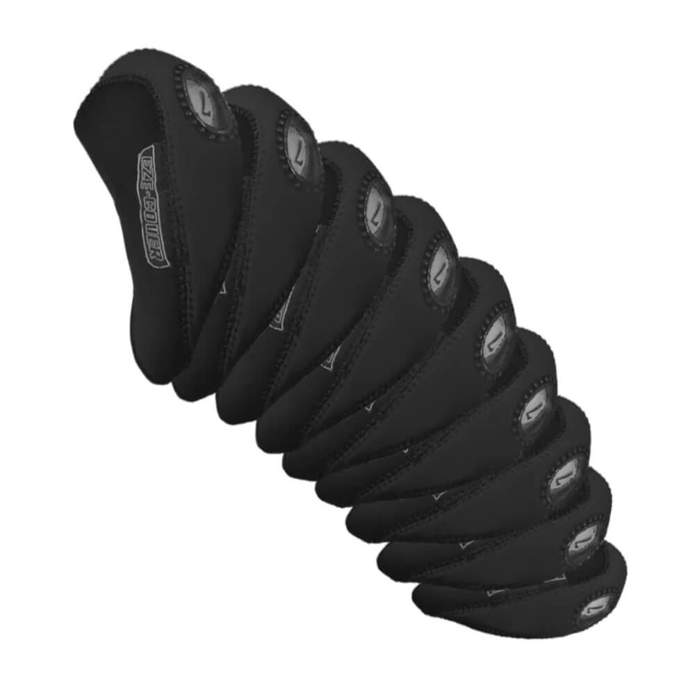 Longridge Eze Golf Iron Headcovers - Black Longridge Eze Golf Iron Headcovers - Black