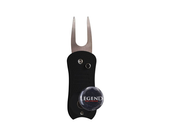 Legend Legend Stiletto Pitchfork Met Golfbal Marker - Zwart