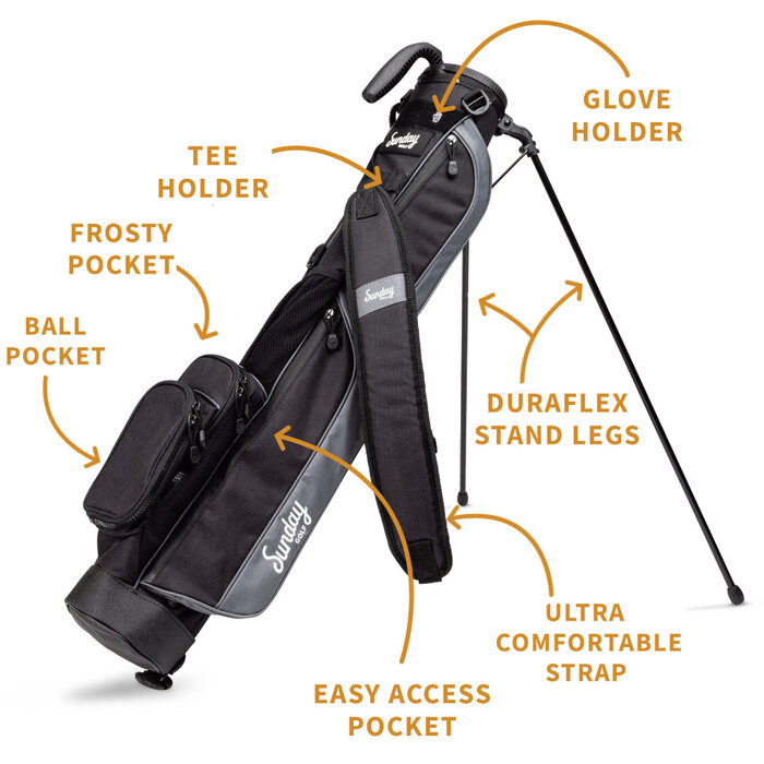 Sunday Golf Sunday Golf Loma Standbag 2024 - Zwart