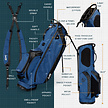Sunday Golf Ryder Standbag - Blauw