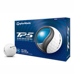 TaylorMade TP5 Golf Balls 2024 - White | Printed