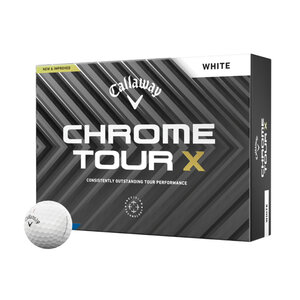 Callaway Callaway Chrome Tour X Golf Balls 2024 - White | Printed Callaway Callaway Chrome Tour X Golf Balls 2024 - White | Printed
