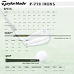 TaylorMade TaylorMade P-770 Forged Eisen 4-PW 2024 (steel shaft)