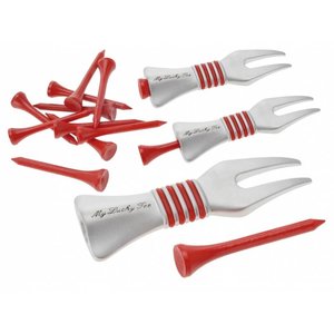 Legend Legend Giftpack Pitchfork Met 10 Tees - Rood Legend Legend Giftpack Pitchfork Met 10 Tees - Rood