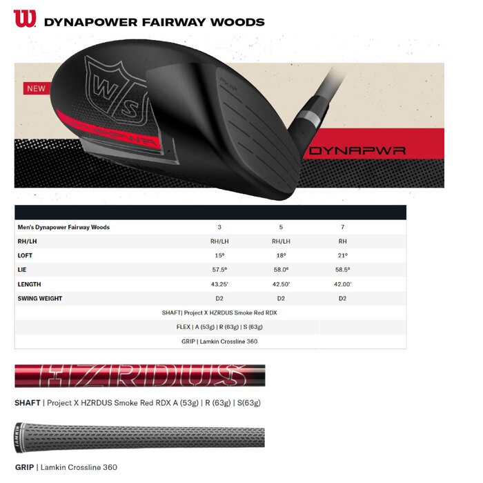 Wilson Wilson DynaPower Fairway Wood - LEFT