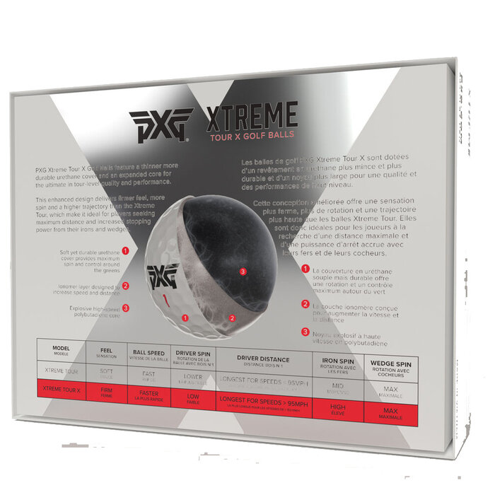 PXG PXG Xtreme Tour Golf Balls 2024 - White - 12-Pack