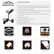 Sun Mountain Sun Mountain Ridgeline 3 Carro de Golf - Rosa