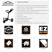 Sun Mountain Sun Mountain Ridgeline 3 Chariot de golf - Argent