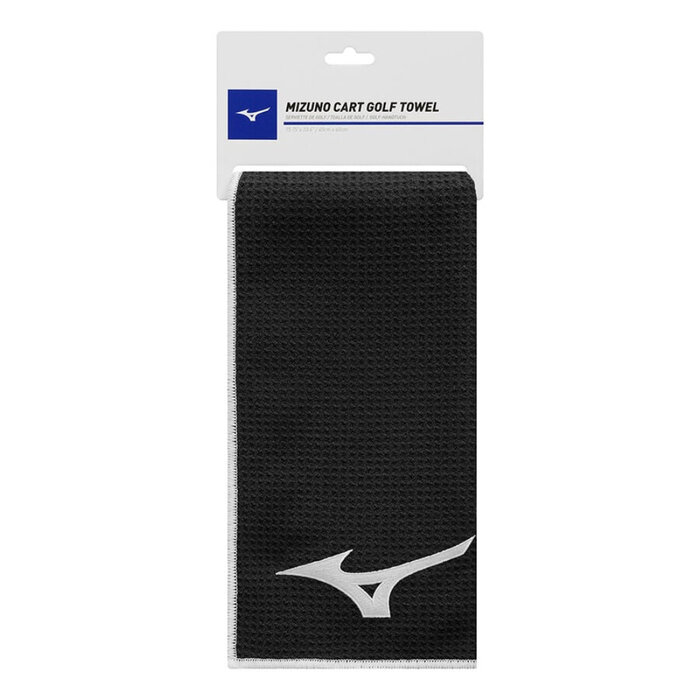 Mizuno Mizuno Cart Golf Handtuch 60x40 cm - Schwarz