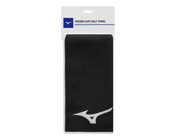 Mizuno Mizuno Cart Golf Handtuch 60x40 cm - Schwarz