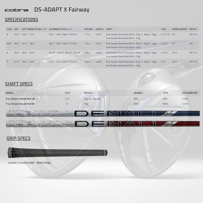 Cobra Cobra DarkSpeed Adapt X Fairway Wood 2025