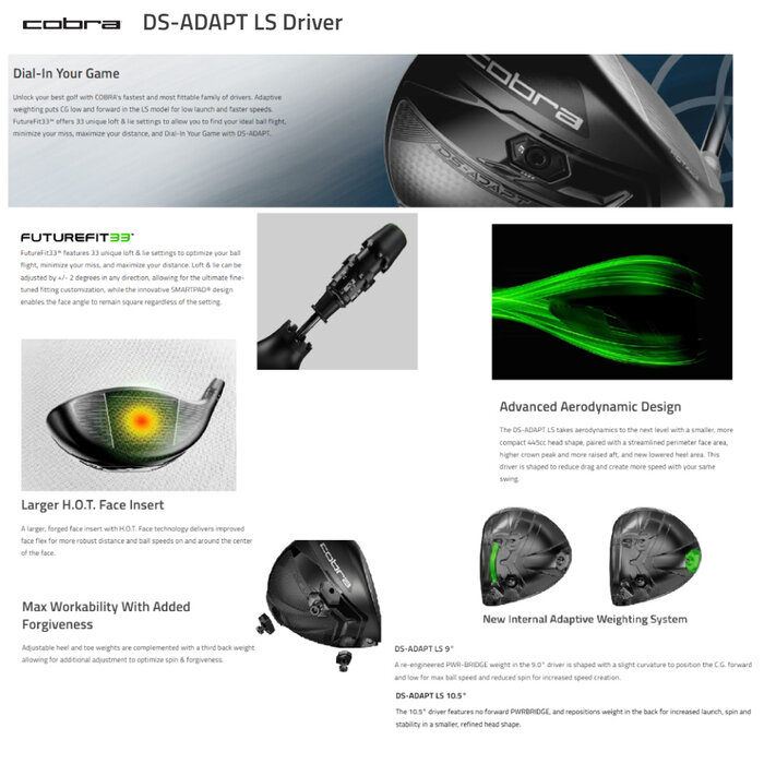 Cobra Cobra DarkSpeed Adapt LS Driver 2025